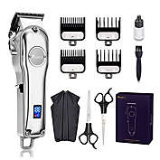 RAINBEAN Professional LED Displayed Cordless Hair Trimmer Set with Grooming Kit