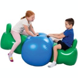 Kovot Inflatable Seesaw Rocker, for Indoor & Outdoor Use, 6 Feet Long, Kids Ages 3+