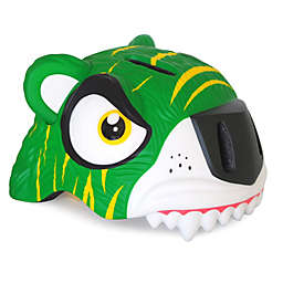 Crazy Safety   Bicycle Helmet for Kids   Green Tiger   Head Size 19-21.5 inches (typically 3-8 years)   CPSC Certified