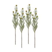 Melrose Set of 4 Green and Brown Brunia Ball Sprays 27.75"