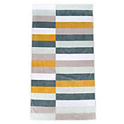 100% Cotton Oversized Ultra Soft Beach Towel - Colorblock - Bokser Home