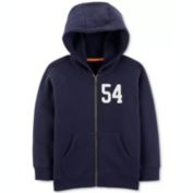 Carter&#39;s Little & Big Boy&#39;s Zip Up Fleece Hoodie Navy Size 8