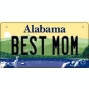 Smart Blonde Best Mom Alabama Novelty Metal Bicycle Plate BP-10000