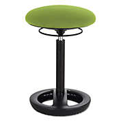Twixt Desk Height Ergonomic Stool, 22.5" Seat Height, Supports up to 250 lbs., Green Seat/Green Back, Black Base