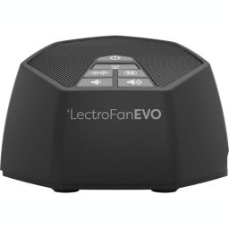 Sound Sleep LectroFan Evo Guaranteed Non-Looping Sleep Sound Machine, with 22 Unique Fan Sounds, Surf Sounds, and White Noise Variations, with Sleep Timer, Charcoal