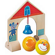HABA Kullerbu Accessory Set - Arch with Bell - Includes 2 Wooden Kullerbu Balls