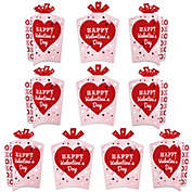 Big Dot of Happiness Conversation Hearts - Table Decorations - Valentine&#39;s Day Party Fold and Flare Centerpieces - 10 Count