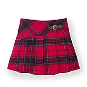 Hope & Henry Girls&#39; Pleated Woven Skirt (Red Plaid, 6-12 Months)