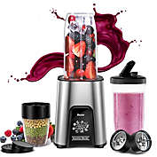 Vewior 1000W Smoothie Blender with Cups & To-Go Lids
