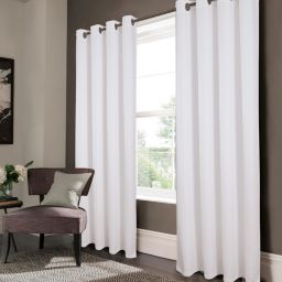 Olivia Gray Lido Matte Embossed Solid Pattern Blackout Grommet Single Panel - 52x90