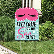 Big Dot of Happiness Spa Day - Party Decorations - Girls Makeup Party Welcome Yard Sign