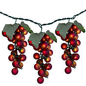 Northlight 100-Count Red Winery Grape Patio Novelty Christmas Light Set, 5ft Green Wire