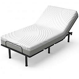 Costway Twin XL Bed Mattress Gel Memory Foam Convoluted Foam for Adjustable Bed