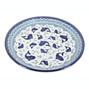 Blue Rose Polish Pottery Summer Fun Dinner Plate