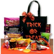 GBDS Trick Or Treat Halloween Gift Tote- halloween gift basket