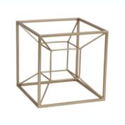 Cheungs Home Indoor Decorative Metal Tesseract Shaped Table Decor - Large