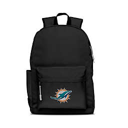 Mojo Licensing LLC Miami Dolphins Campus Backpack - Ideal for the Gym, Work, Hiking, Travel, School, Weekends, and Commuting