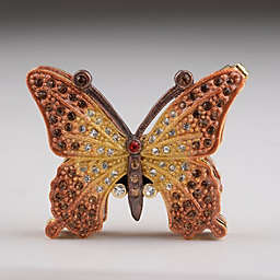 Keren Kopal Brown Butterfly Trinket Box