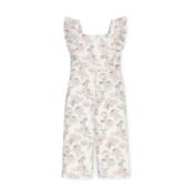 Hope & Henry Girls&#39; Flutter Sleeve Jumpsuit (Pale Pink Outline Rose, 3)