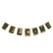 Northlight 6' Brown and Green "Welcome" Hanging Wall Decor