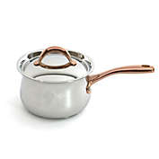 BergHOFF Ouro Gold 18/10 Stainless Steel 6.25" Saucepan with Stainless Steel Cover, 2.5 Qt
