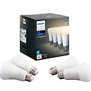 Hue White A19 Bluetooth Smart LED Bulb (4-Pack)