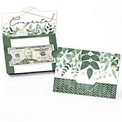 Big Dot of Happiness Boho Botanical - Greenery Party Money And Gift Card Holders - Set of 8