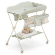 Hivago Baby Diaper Changing Table with Water Basin Wheel