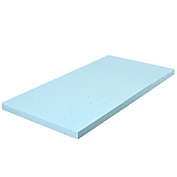 Costway-CA 4 Inch Gel Injection Memory Foam Mattress Top Ventilated Mattress Double Bed-Twin Size