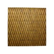 Screen Gems Home Decorative Metallic Ridge Gold Wall Art 36" X36"