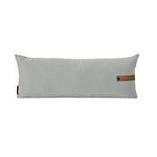 Contemporary Home Living 30" Gray and Tan Brown Solid Rectangular Throw Pillow