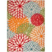 Nourison Aloha 12&#39; x 15&#39; Green Outdoor Rug