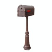 Special Lite Products Savannah Curbside Mailbox with Tacoma Mailbox Post Unit - Copper