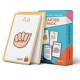 Hubble Bubble Kids American Sign Language Flash Cards - 56 Asl Flash Cards For Kids, Babies,