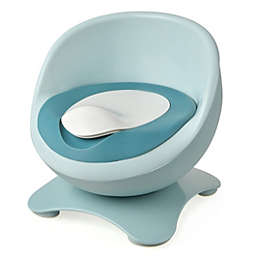 Slickblue Egg-Shaped Toddler Training Toilet with Removable Container-Blue