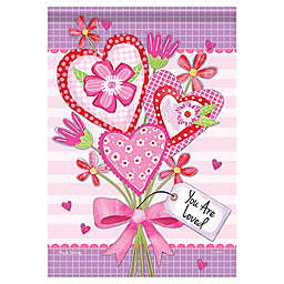 Carson Valentine Garden Flag - Valentine Bouquet
