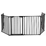 Fx070 5-Panel Metal Baby Playpen Fireplace Safety Fence, Extra Wide Barrier Gate