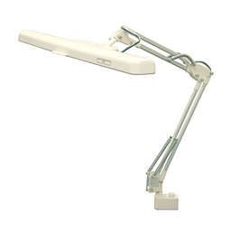 Sunpentown T-5 Fluorescent Clamp-On Task Lamp with Flexible Arm and Head