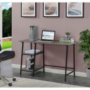 Convenience Concepts Designs2Go Trestle Wood Metal Desk, Weathered Gray