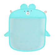 Unique Bargains Mesh Net Bath Toy Organizer, Toy Storage Quick Dry Bath Tub Toy Holder for Tub Mold Resistant, Cyan, 15.7&quot;x14&quot;