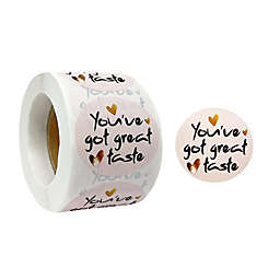 Wrapables 1.5 inch You've Got Great Taste Stickers Roll, Sealing Stickers and Labels for Boxes, Envelopes, Bags, Small Businesses, Bake Sales (500pcs)