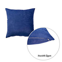 HomeRoots 2-Pack Denim Blue Brushed Twill Decorative Throw Pillow Covers - 20