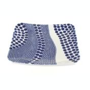 Blue Rose Polish Pottery 2040 Zaklady Square Dessert Plate