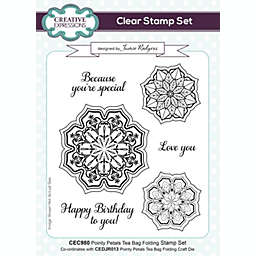 Creative Expressions Jamie Rodgers Pointy Petals Tea Bag Folding 6 in x 8 in Stamp Set