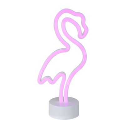 Northlight 11.5" Pink Flamingo LED Neon Style Table Sign