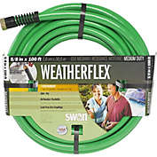 Swan Products Weatherflex Medium Duty Garden Hose, 5/8&#39;&#39; X 100&#39; Green