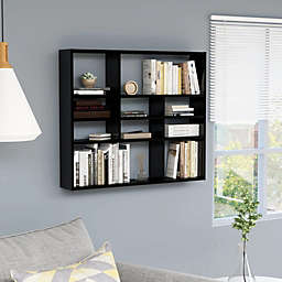vidaXL Wall Shelf High Gloss Black 35.4