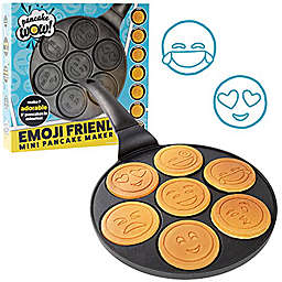 CucinaPro Emoji Friends Mini Pancake Pan - Make 7 Unique Flapjacks - Nonstick Griddle for Breakfast Magic & Easy Cleanup - Fun Smiley Face Gift for Kids and Adults, Boys or Girls