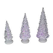 Northlight Set of 3 Color Changing LED Lighted Christmas Trees