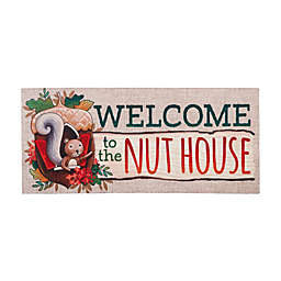 Evergreen Welcome to the Nut House Sassafras Indoor Outdoor Switch Doormat 1'10